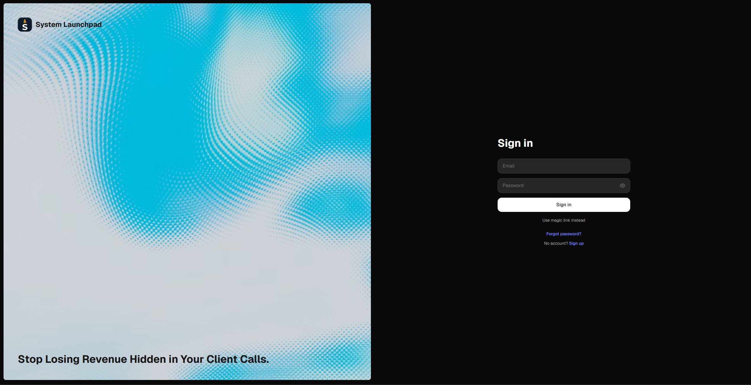 System Launchpad: SaaS that helps agencies stop losing revenue hidden in client calls